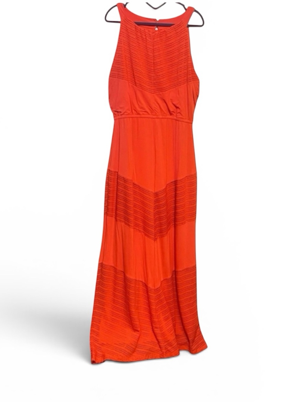 Elegant Orange Maxi Dress